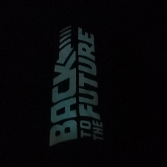 Back To The Future Graphic T Shirt Glow in the Dark Black Unisex Size 2XL - Picture 7 of 13